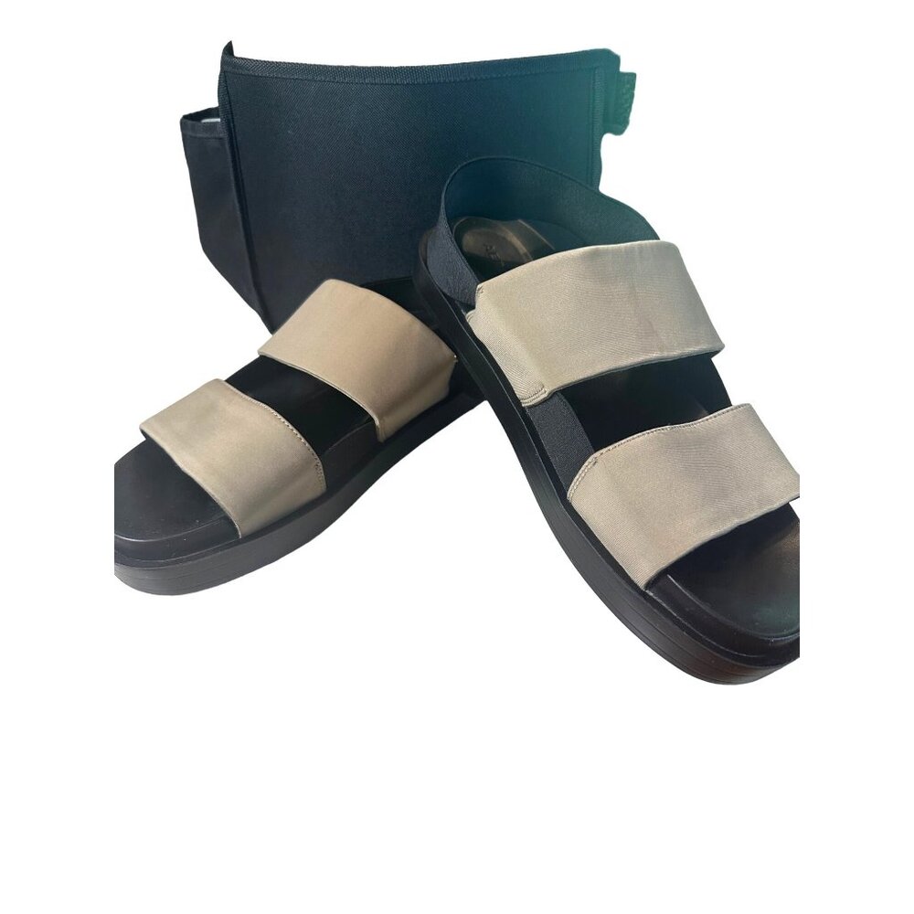Aerosoles Taupe Khaki Two Strap Sandals Women's‎ Size 10M Suzzie
